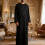 Stylish Islamic Thobe For Gentlemen Soft Polyester-Black S 4