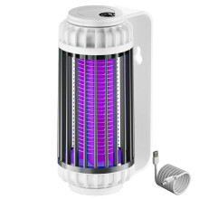 (Grey)Mosquito Lamp Electric Insect Trap Catcher Killer Bug Trap Portable Usb Plug