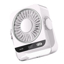 Energie-efficiënte tafelventilator met verkoelende-Wit