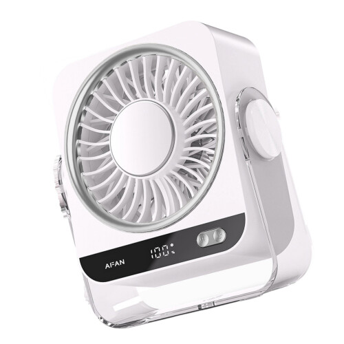 Energie-efficiënte tafelventilator met verkoelende-Wit