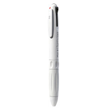 Intrekbare 3-kleuren-in-1 gelpen 0,5 mm fijne punt voor-Wit