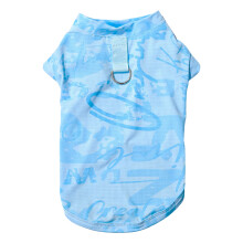 VĂŞtements pour petits chiens, gilet Cool, tissu-Bleu L
