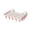 Multifunctional Plastic Drying Rack For Sock And Underwear-Pink 1