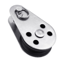 Soepel rollende nylon katrol met roestvast stalen-1-delige set