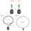 Collier/Bracelet/boucles d'oreilles élégants en diamants-boucle 4