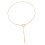 Classical Round Loop Necklace Adjustable Stainless Steel-Gold 1