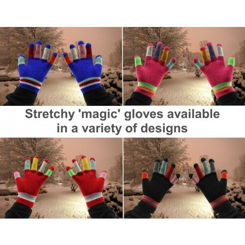 (Grey) Kids Multicoloured Gloves 2