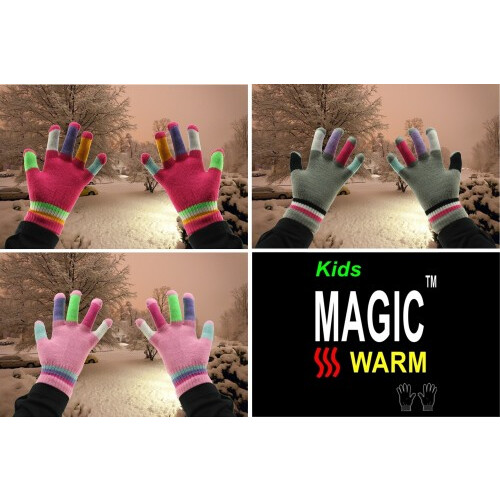 (Multicoloured 2) Magic Set of Four Multicoloured Gloves 1