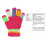(Multicoloured 2) Magic Set of Four Multicoloured Gloves 3
