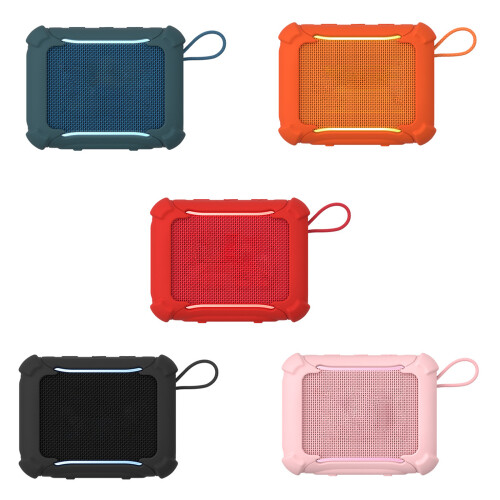 Thin Silicone Shell For GO 5 Travel Speaker Case AntiDrop-Black 1
