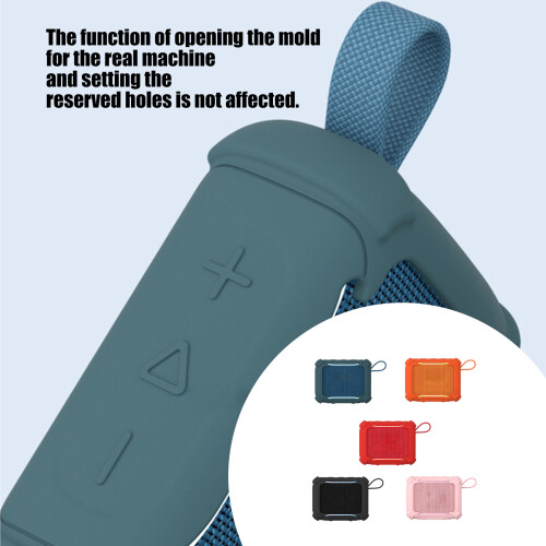 Thin Silicone Shell For GO 5 Travel Speaker Case AntiDrop-Black 2