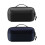 Nylon Electronics Storage Bag With Zippers Closures-Dark Blue 2