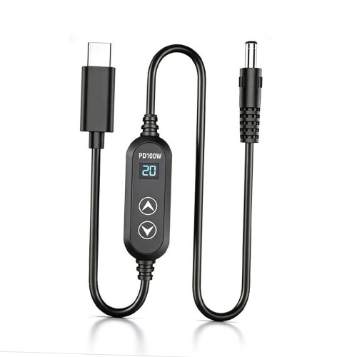 Intelligentes digitales USB-C-Kabel mit 5 Spannungsoptionen-A