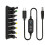 Digitales Display, USB-C-Ladekabel, mehrere Adapter, Option-C 1