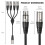 Connecteurs sonores XLR 3 broches 1M 4F, câble, boîtier 3