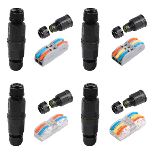Waterproof Wire Connector-transparent Three in three out 1