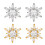 2Pcs Ice Flower Shaped Earbuds Attachment For FreeClip 1-Silver 2