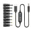 Digitales Display, USB-C-Ladekabel, mehrere Adapter, Option-B 1