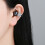 2Pcs Ice Flower Shaped Earbuds Attachment For FreeClip 1-Silver 7