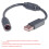 Game Controller to USB Breakaway Adapter Cable for Corded-Gray 2