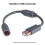 PVC USB Breakaway Connection Cable Cord for Corded Game-Black 3