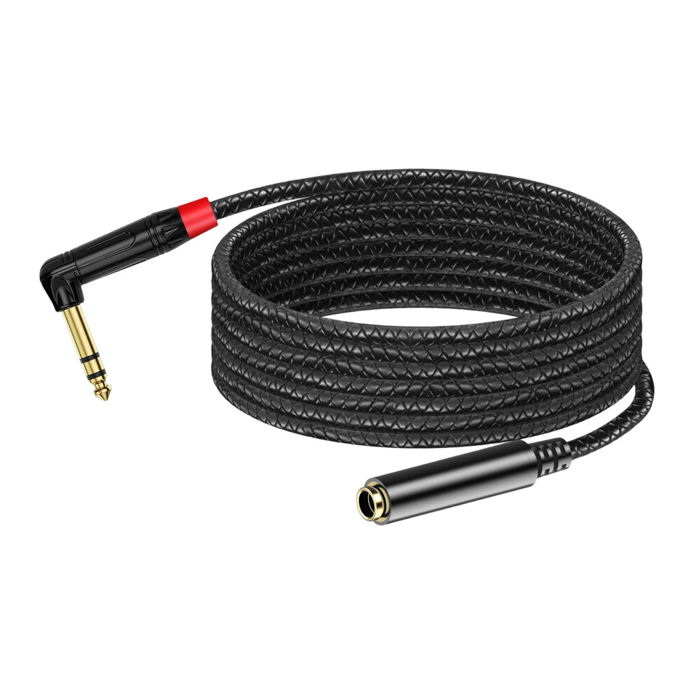 90Degree 6.35Mm 1/4In Male To Female Stereo Sound-1.8M Binaural 7627001522572