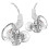 Multifunctioneel snoer Oordopjes 3,5 mm-Transparant wit 1