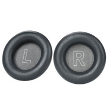 1 Pair Headphone Ear Pad Lambskin Earphone Cover Comfort-Black