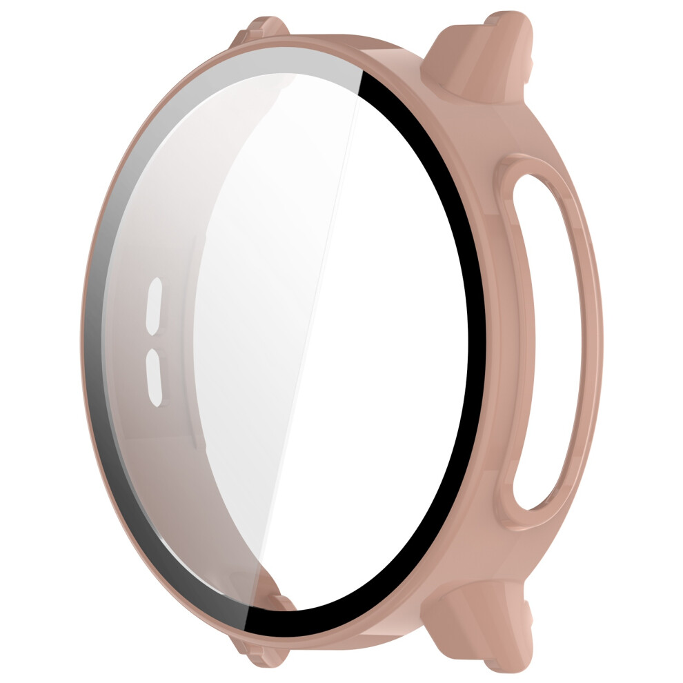 Pc Cover With Tempered Film Watch Housing Shockproof Shell- Pink 7704001111644