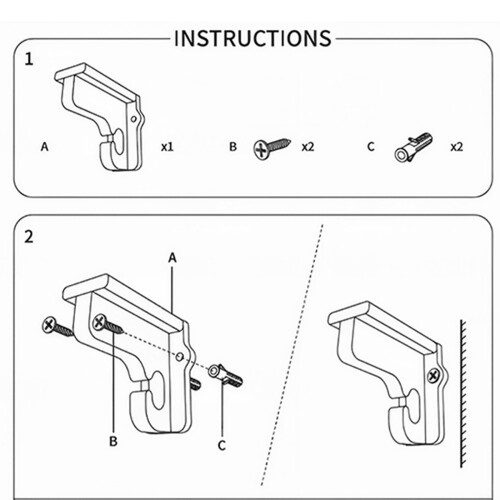 Wandmontagestandaard voor gamecontroller Helder acryl beugel met 1