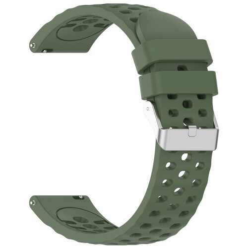 Weiche Silikon-Uhrenarmbänder mit einer Breite von 20-dunkelgrün