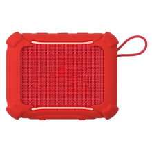 Stijlvolle siliconen hoes voor GO 5 muziekspelerhouder-Rood