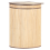 Beliani Laundry Basket BADULLA Bamboo Light Brown 57 L 4