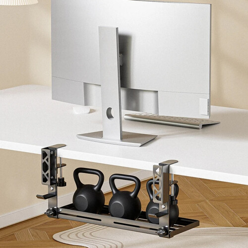 Montage des bords de bureau peu encombrant avec support 1