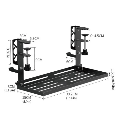 Clamp Mount No Hole Desk Mount Cable Organizers MultiFunction 2