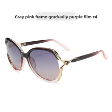(Gray)Lunettes de soleil femme premium avec verres haute transparence protection sorties décontractées