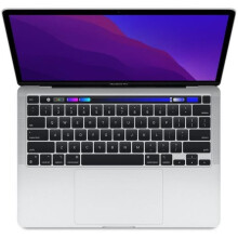 MacBook Pro Touch Bar 13" Apple M1 3,2 Ghz 16 Go 256 Go SSD Silber (2020) - Neue Batterie - Aufbereitet - Sehr guter Zustand - Refurbished