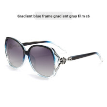 (Blue)Lunettes de soleil polarisées mode femmes protection montures géométriques voyage extérieur