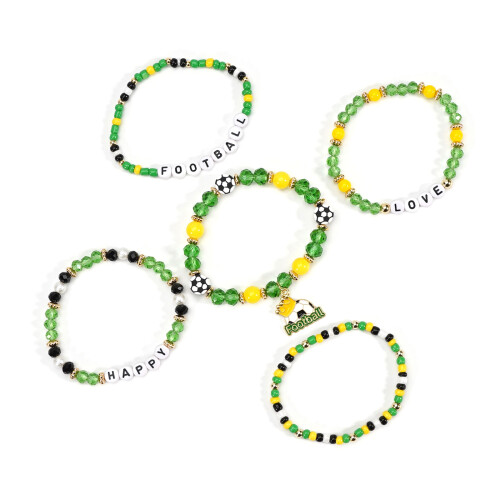 Stackable Beaded Wristband Unique Jewelry Handstrung-Section 4