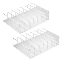 Organisateur de Maquillage de Palette de Fard à PaupièRes Acrylique de 2 PièCes, Stockage CosméTique de 7 Cellules, Organisateur de Stockage