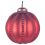 Beliani Set of 6 Baubles ARGENTIN Glass Red 3