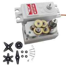 DORCRCMAN DM-S1211M Metallgetriebe 12Kg Hohes Drehmoment RC Auto Lenkung mit Kurzem KöRper, Digitaler Servoroboter, Lenkgetriebe
