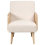 Beliani Armchair HOJBY Fabric Light Beige 4
