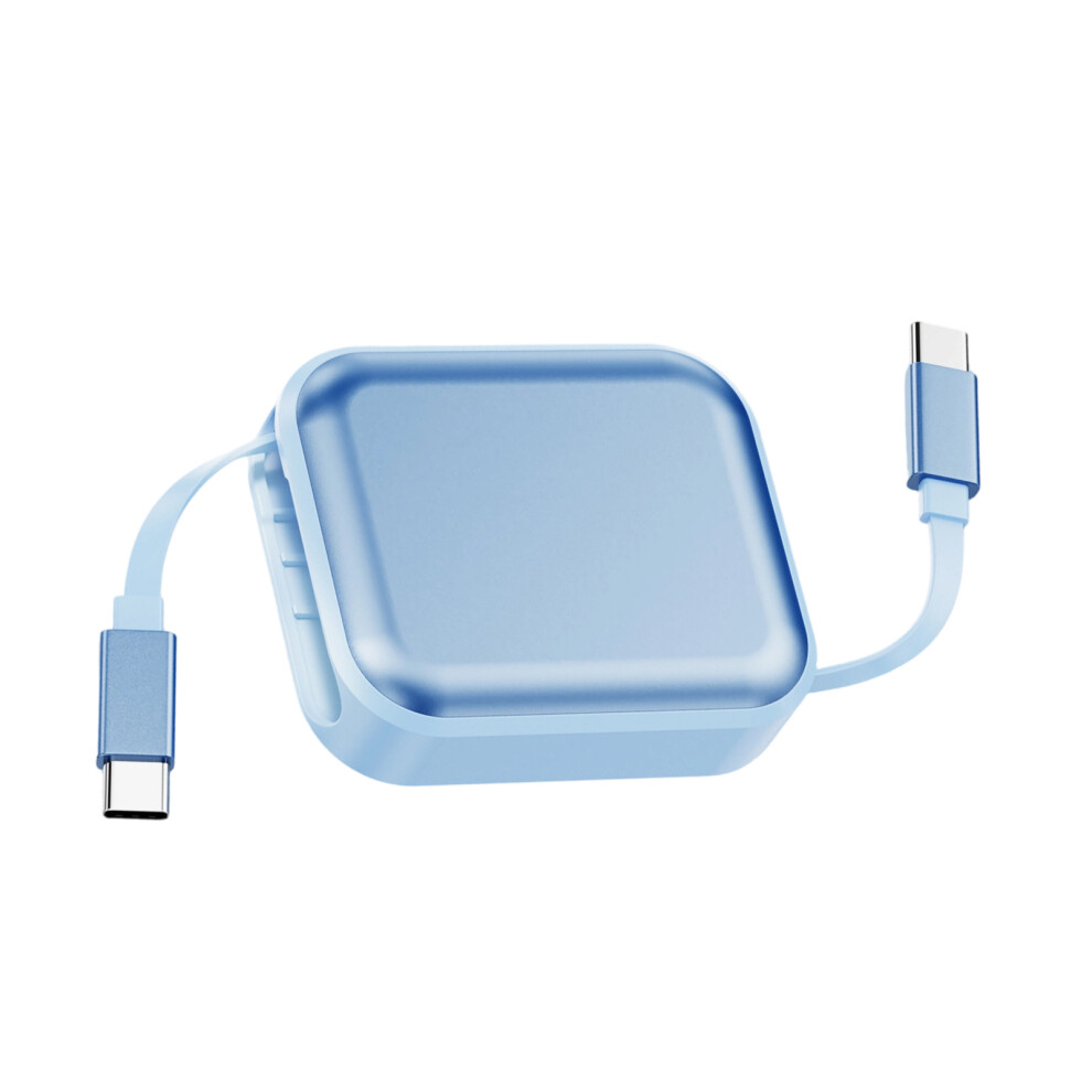 Retractable 240W Usb C Fast Charging Cable For Phones- Blue 7704001106497
