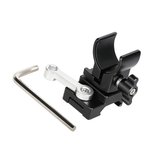 Aluminum Clamp Easy Installation Microphone Accessories-Black