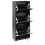 Beliani Shoe Storage Cabinet NEIKA Black 4