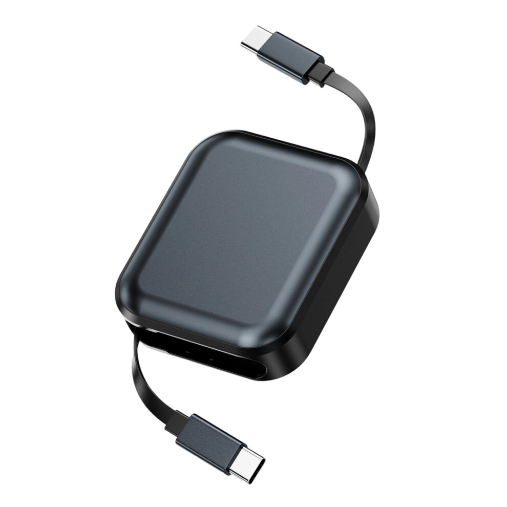 Retractable 240W Usb C Fast Charging Cable For Phones- Black 7704001106893