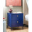 Beliani 2 Drawer Bedside Table KYLEA Metal Navy Blue 2