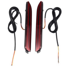 LED Bumper Reflector Bright Red Lens Brake Lights for Camry 2006-2014