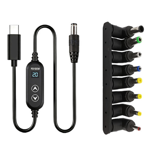Powerful PD100W Fast Charge Cable With Voltages Adjustment-C